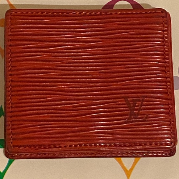 Louis Vuitton Porte Monnaie Boite Castilian Red Epi Leather Accordion Coin Purse - Picture 2 of 15